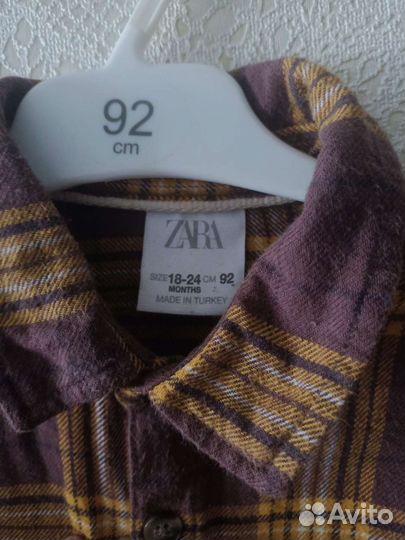 Рубашка zara для мальчика 92