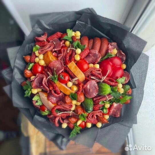 Букет из колбасы