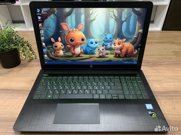 Игровой HP ноутбук i7/8gb/2видеокарты