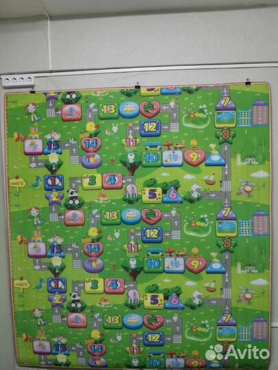 Мягкое покрытие для развития, размер 1.5 на 1.5