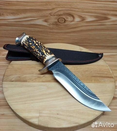 Нож охотничий с ножнами. Отличное качество. Новые