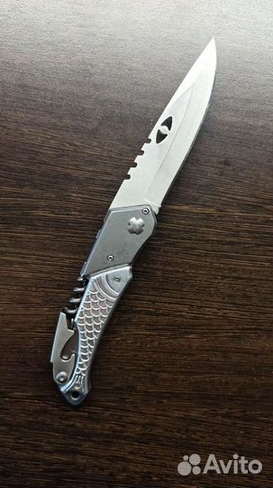 Нож складной с открывалкой и штопором