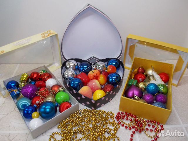 Ёлочные игрушки для маленькой ёлки