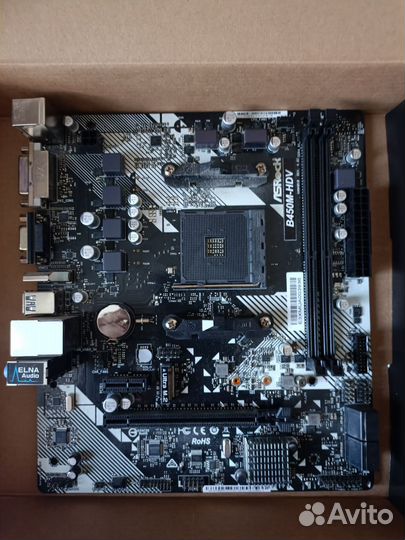 Материнская плата Asrock b450m hdv r4.0