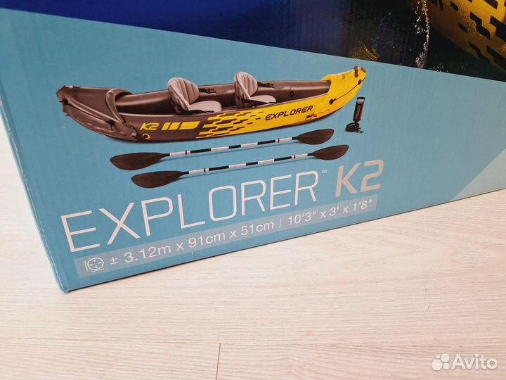 Каяк intex explorer k2 (Новый Запечатаный)