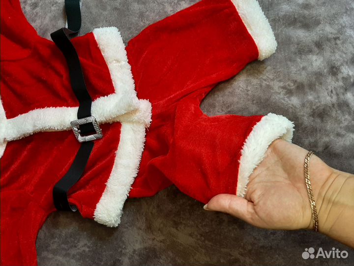 Новогодний костюм дела мороза для мальчика 6-12 м