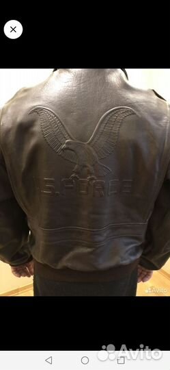 Кожаная куртка мужская 54