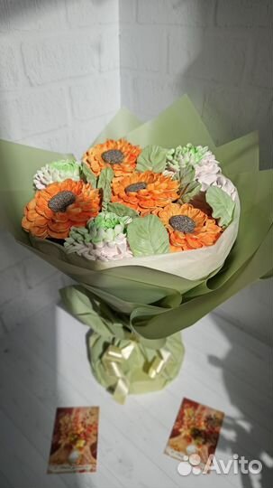 Сладкие букеты из зефира