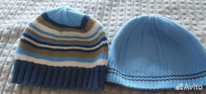 Шапки 3шт + шарф + варежки