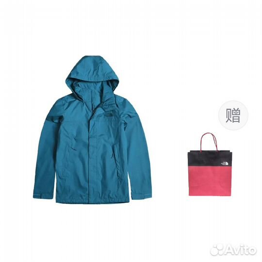 THE north face Windbreaker Jackets Men Peacock Blue+Gift Bag (XXL)(5)