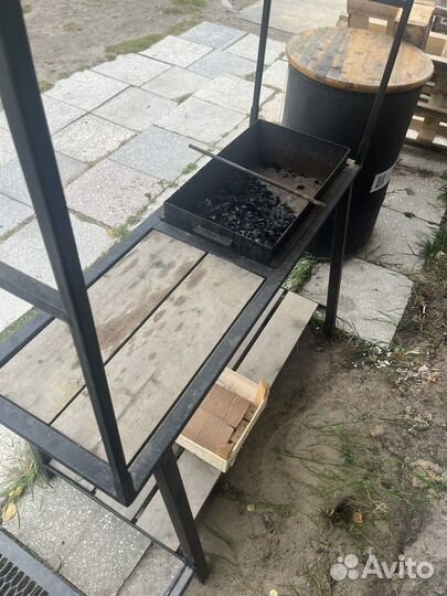 Мангал с крышей