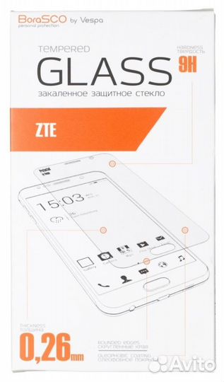 Защитное стекло ZTE Blade L4 Pro (0.26мм, 9H)