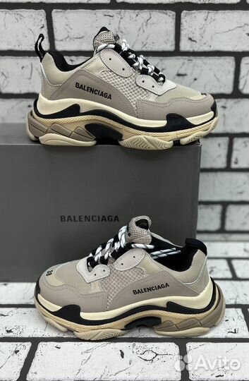 Кроссовки Balenciaga Triple-S Beige (36-40)