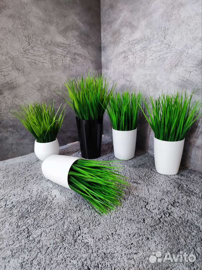Искусственная трава/ декоративные цветы
