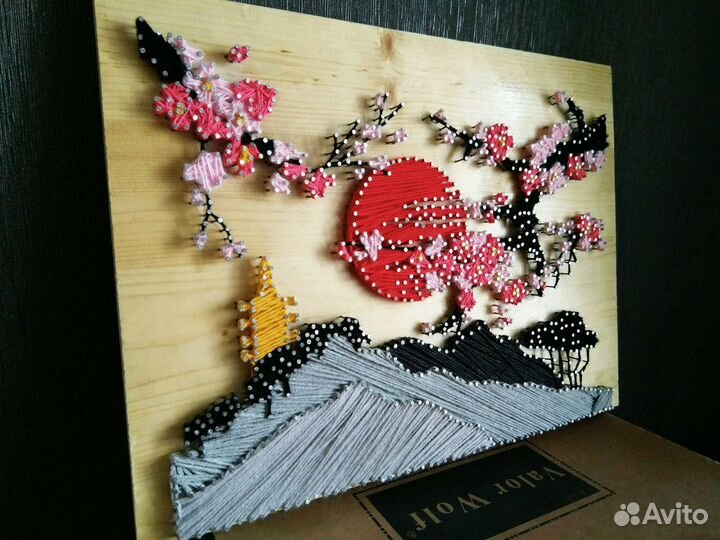 Картина Япония стринг арт А3