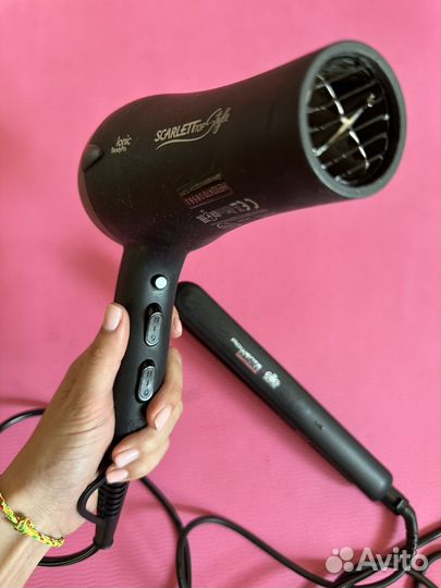 Фен + утюжок для выпрямления волос