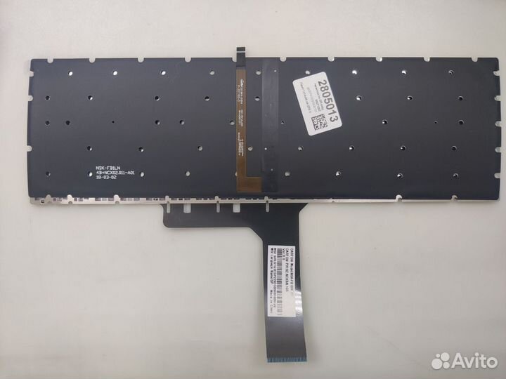 Клавиатура для MSI GF75 Thin 8RC с красной подсвет