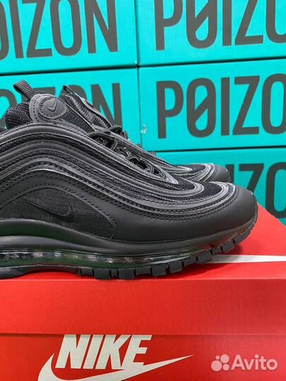 Nike Air Max 97 Black Оригинал Черные Poizon