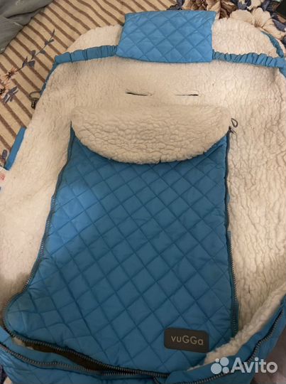 Конверт натуральная овчина в прогулочную коляску