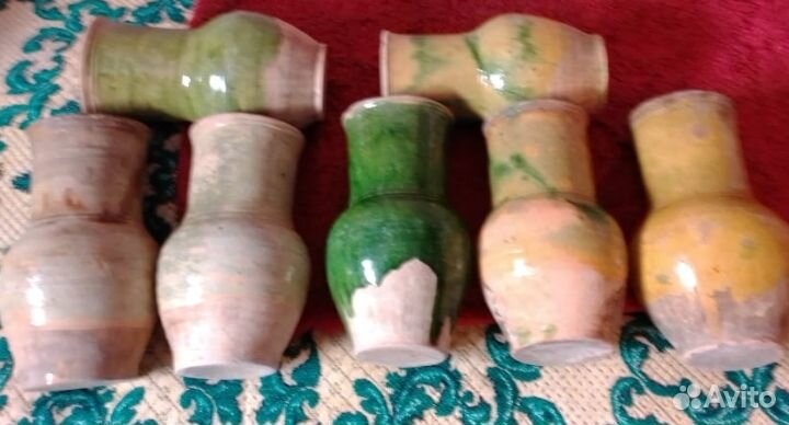 Горшки(кринки молочн) глиняные старинные 1.5 литр