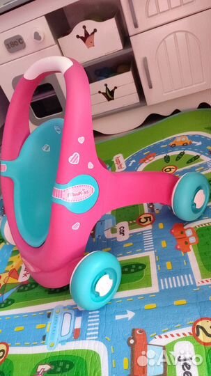 Ходунки каталка детские Smoby, коляска для кукол