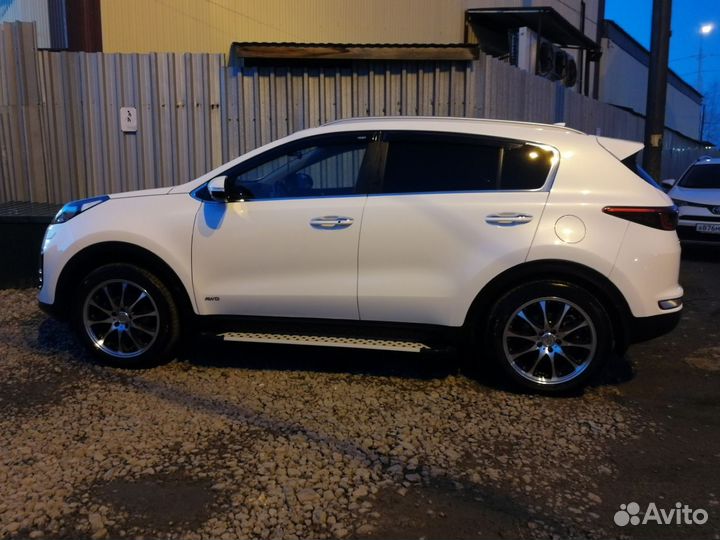 Пороги на kia sportage 4