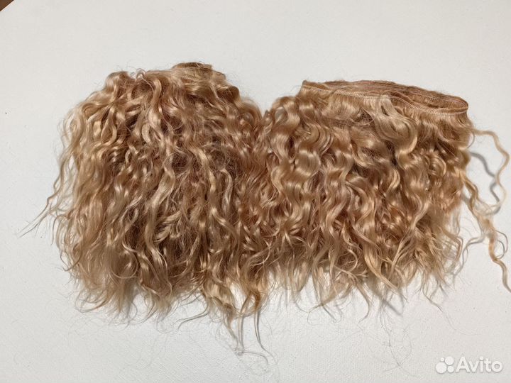 Кукле волосы на трессе 10-29см