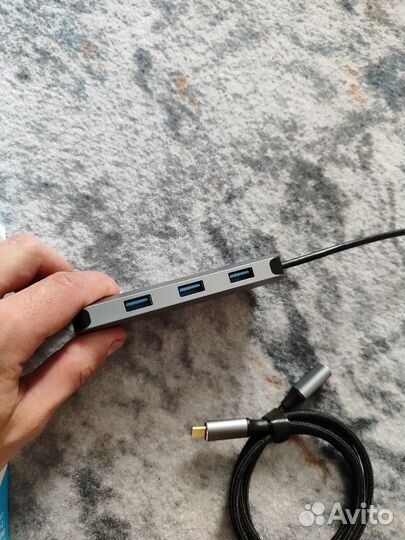 Док станция хаб Vention 7в1