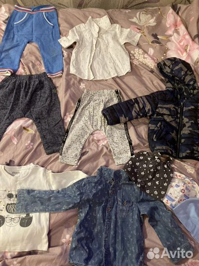 Вещи пакетом на мальчика 9 месяцев-1 год