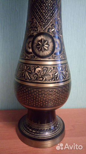 Ваза высокая 49.5 см индия времён СССР
