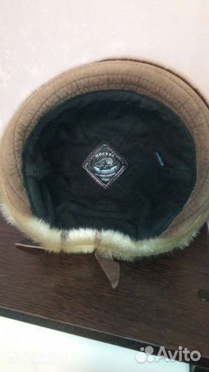 Шляпа Новая: Замша,Кожа,отделка Мех Нерпы