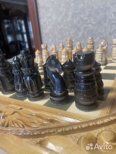 Нарды шахматы ручная работа