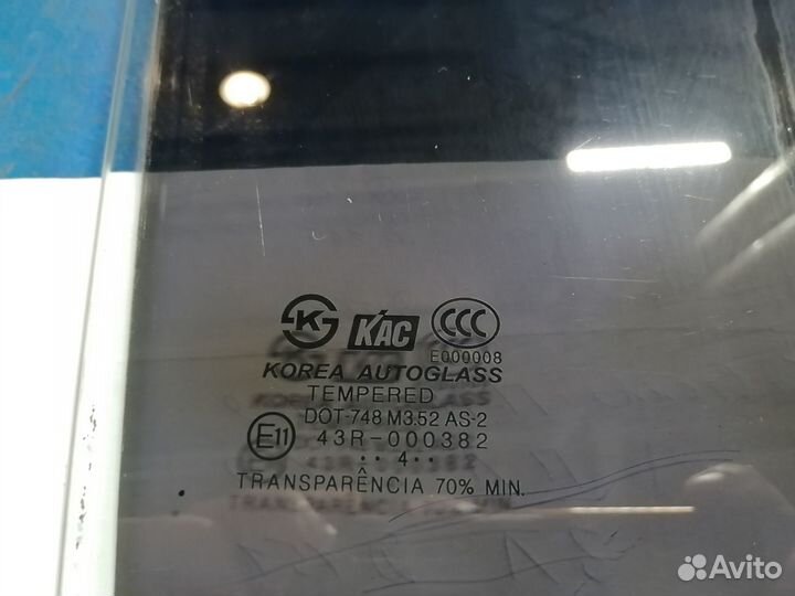Стекло задней правой двери Элантра хд Б/У Оригинал