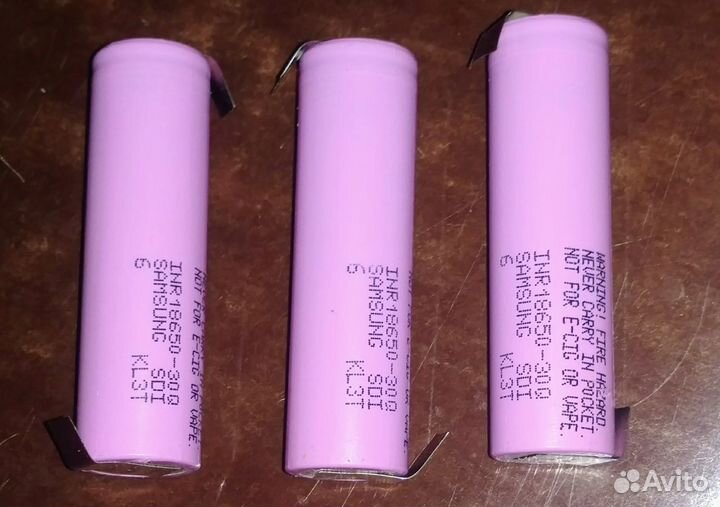Аккумуляторы li-ion Samsung 30Q 3000 mAh 30A