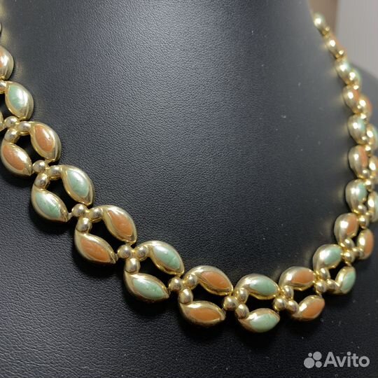 Винтажный Набор Ожерелье Браслет Серьги Ретро