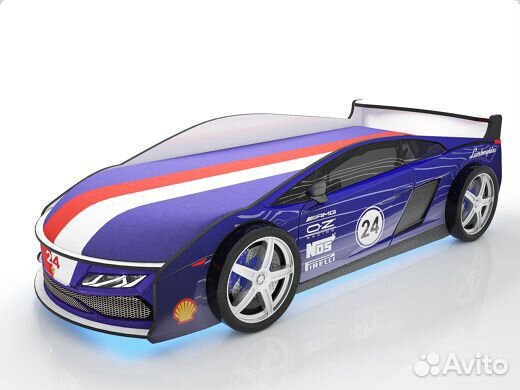 Детская кровать машинка