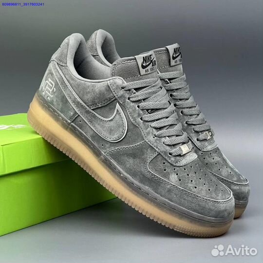 Кроссовки Nike Air Force 1 Серые (Арт.50412)