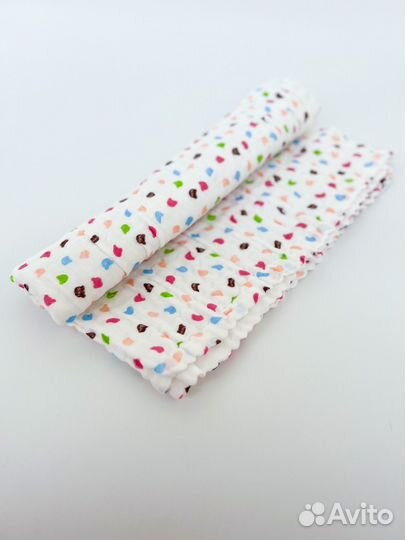 Плед для новорожденного из муслина 100х100см