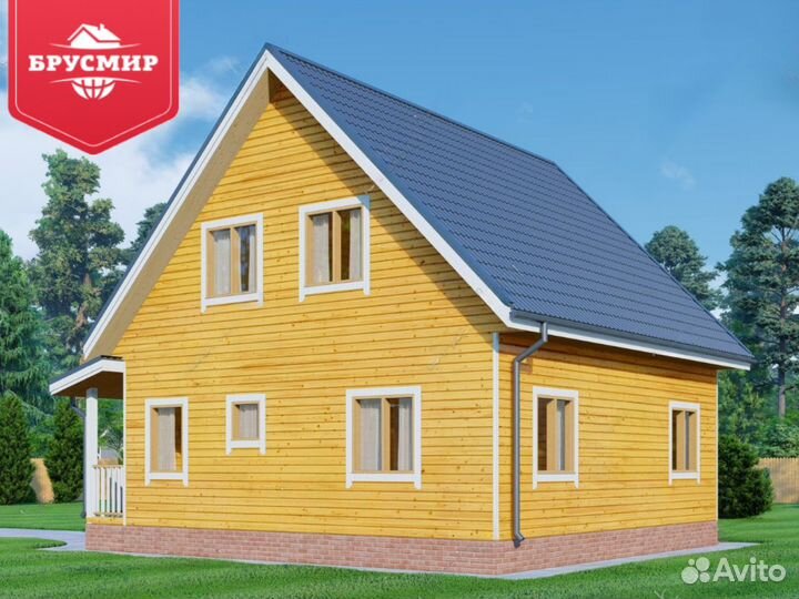 Готовый дом из профилированного бруса 116 м2