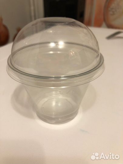 Стаканы одноразовые пластиковые с крышкой шейкеры