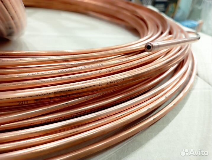 Трубка тормозная Медная 4,75 мм. Бухта 8 метров