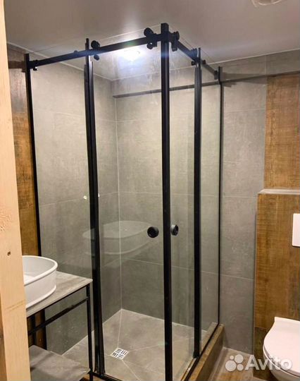 Душевые стеклянные перегородки с гарантией 5 лет
