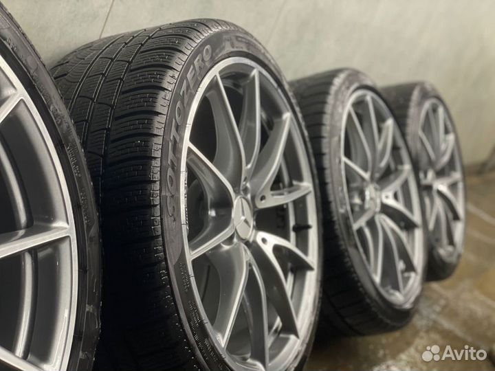 Литые диски R19 с резиной pirelli mercedes AMG