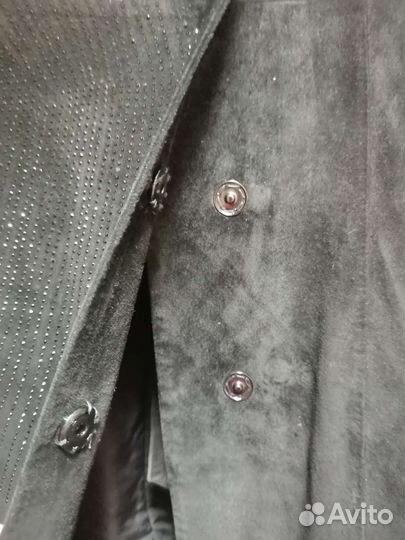 Плащ натуральная замша