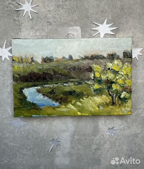 Картина маслом на холсте пейзаж