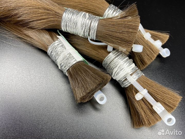 Детские волосы в срезе, 60см, прямые, рассрочка