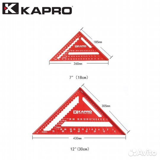 Столярный угольник Свенсона Kapro 18см