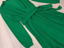 Платье миди зелёного цвета р.48