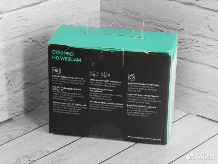 Вeб-камера Logitech HD Pro C920, черный (бу)