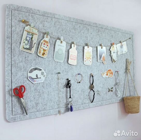 Мудборд детский доска желаний акустический фетр